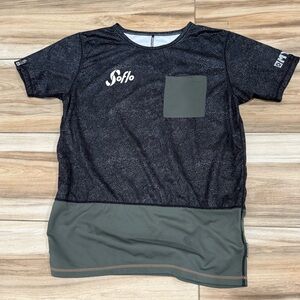 Mystic Black and Gray Rash Guard
